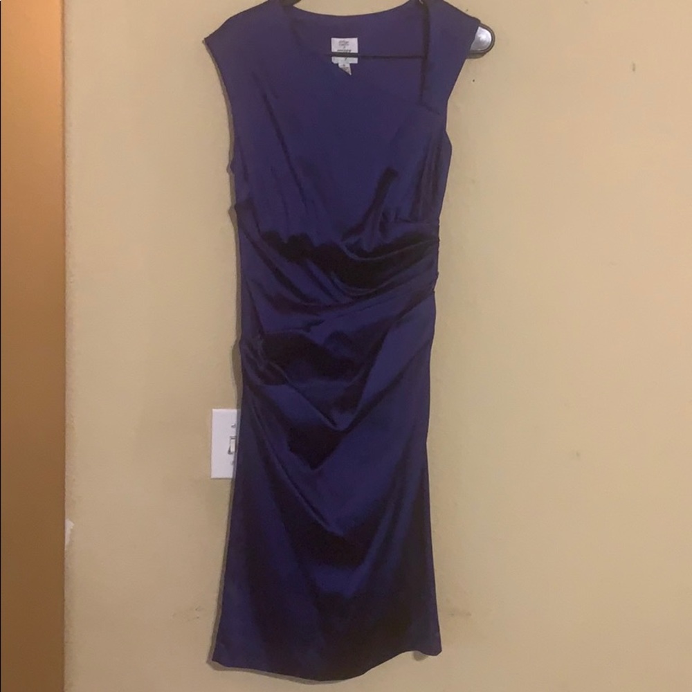 Royal purple dress Suzy Chin